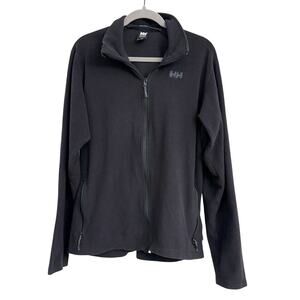 Helly Hansen Men's Full Zip Fleece Jacket Outdoors Comfort Sporty Black Sz L